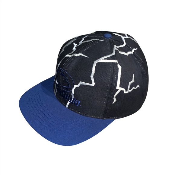 Vintage 90s Penn State Nittany Lions Drew Pearson Lightning Snapback Hat - Picture 3 of 6